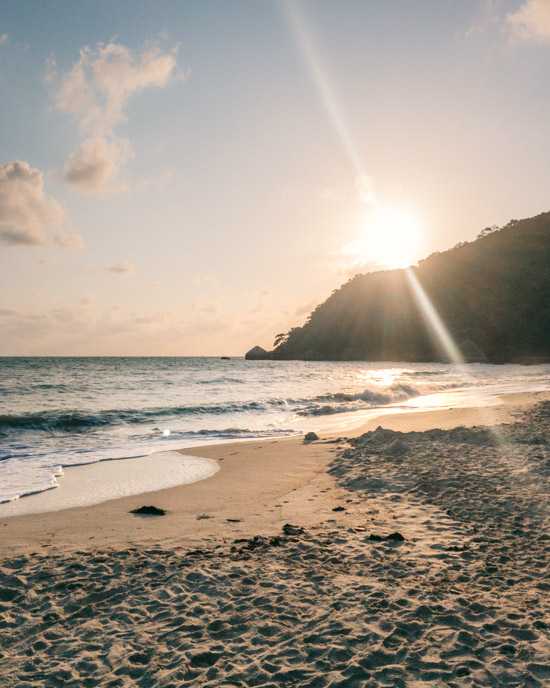 Sunrise at Silver Beach in Koh Samui