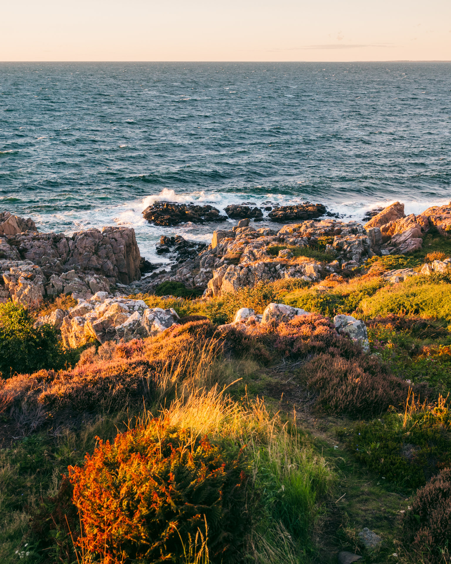 Colourful seascape at Kullaberg