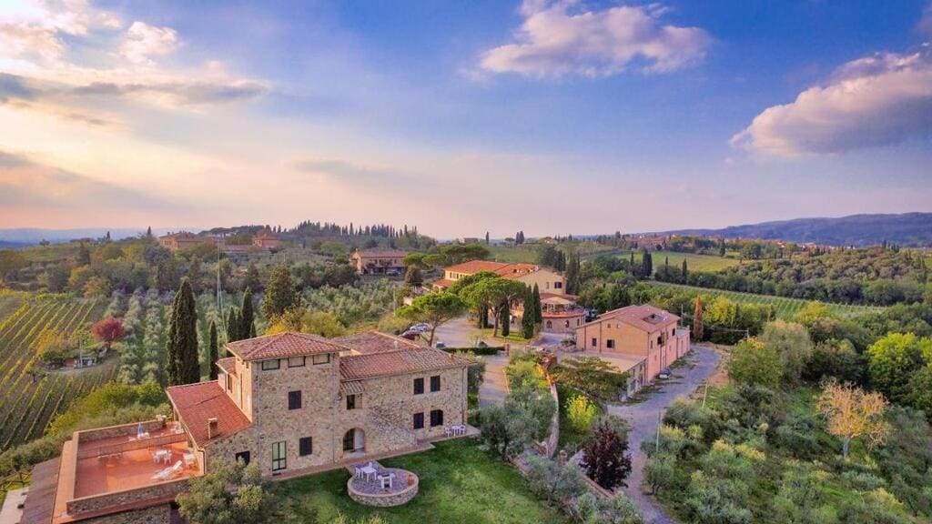 La Loggia Villa Gloria drone photo