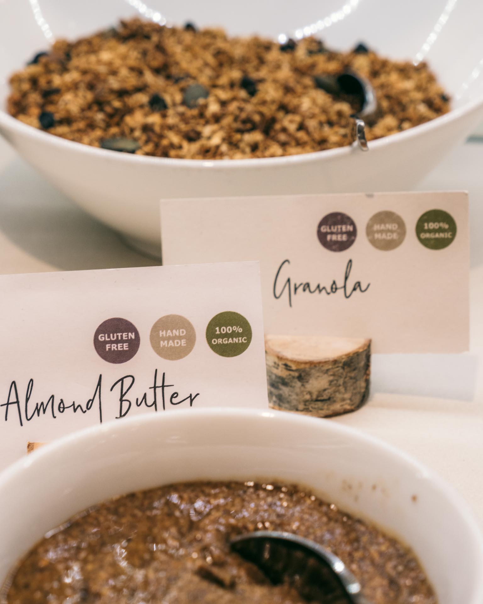 Granola and almond butter