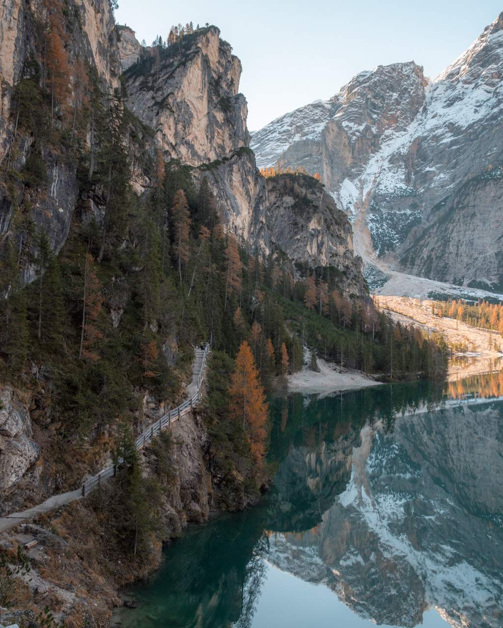 The path at Lago di Braies