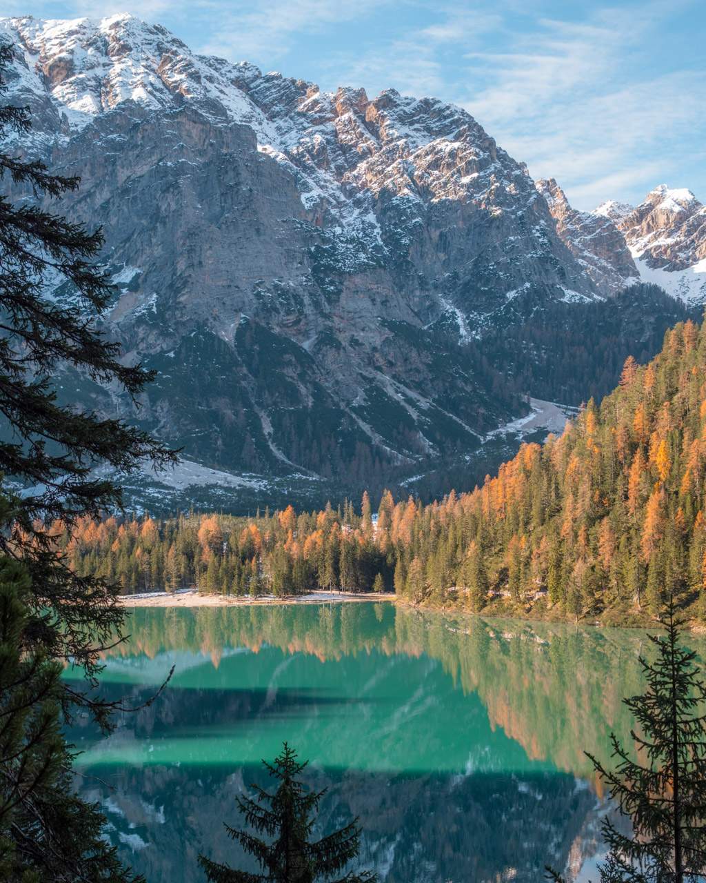 Lago di Braies seen from the hike
