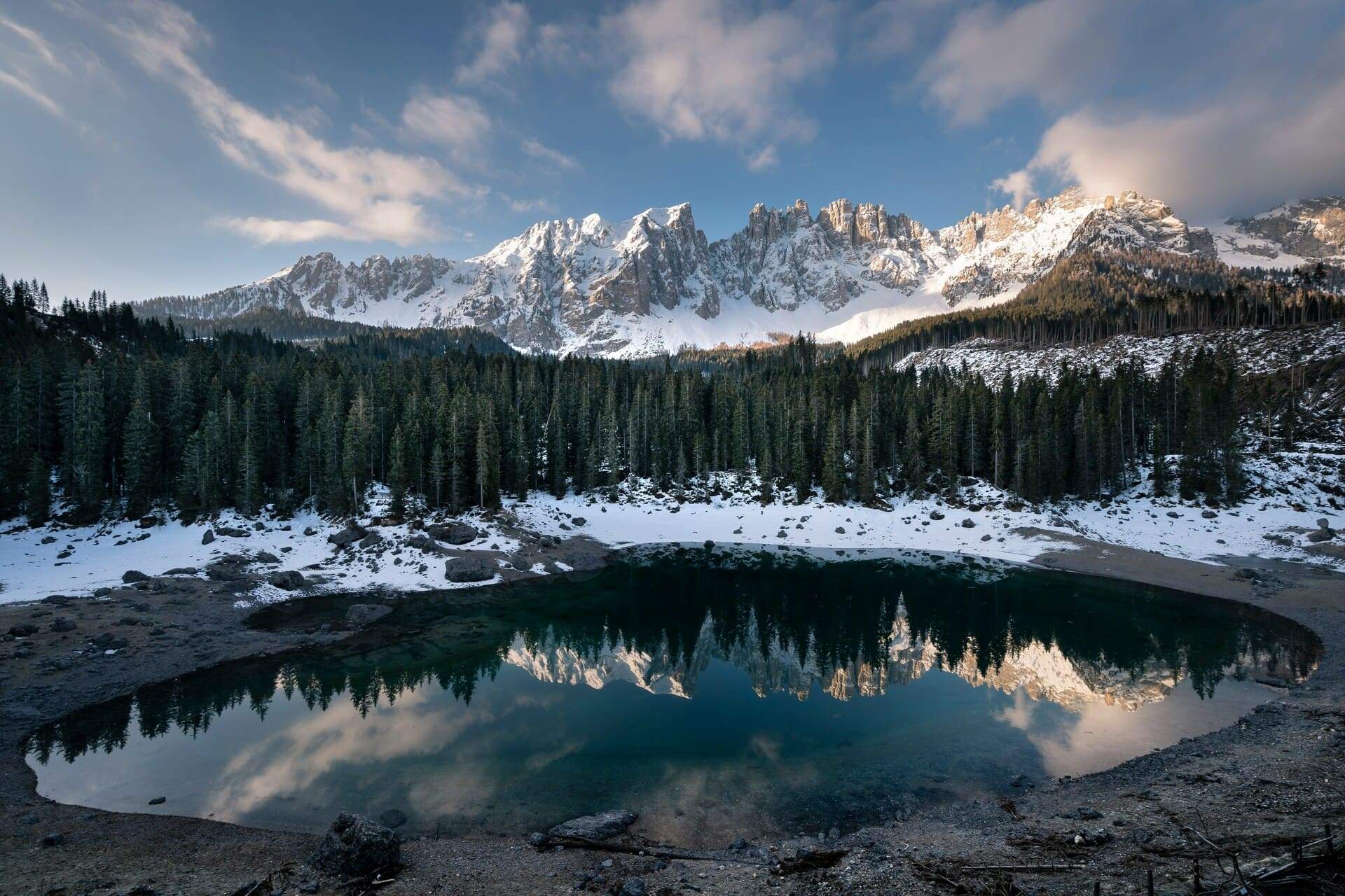 Winter at Lago di Carezza