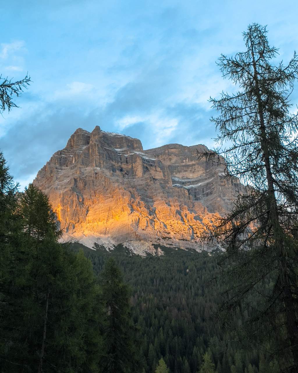 Sunset in the Dolomites