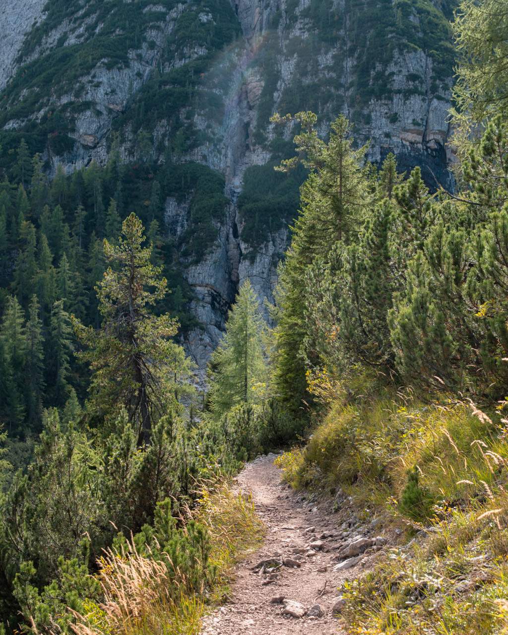 Hiking trail to Lago di Sorapis