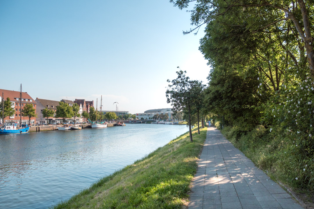 Walking along River Trave