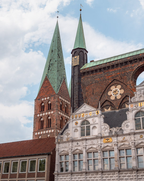 Lübeck's Town Hall from the courtyard