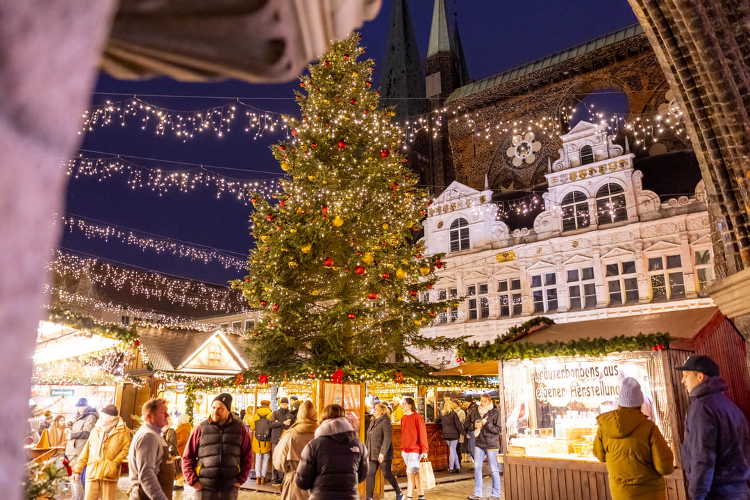 The Christmas market in Lübeck's Old Town