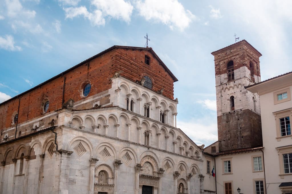 The church Santa Maria Foris Portam in Lucca