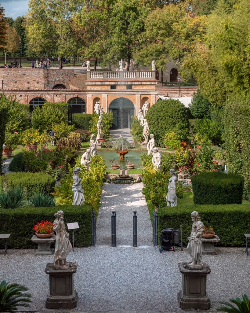 The baroque garden in Lucca