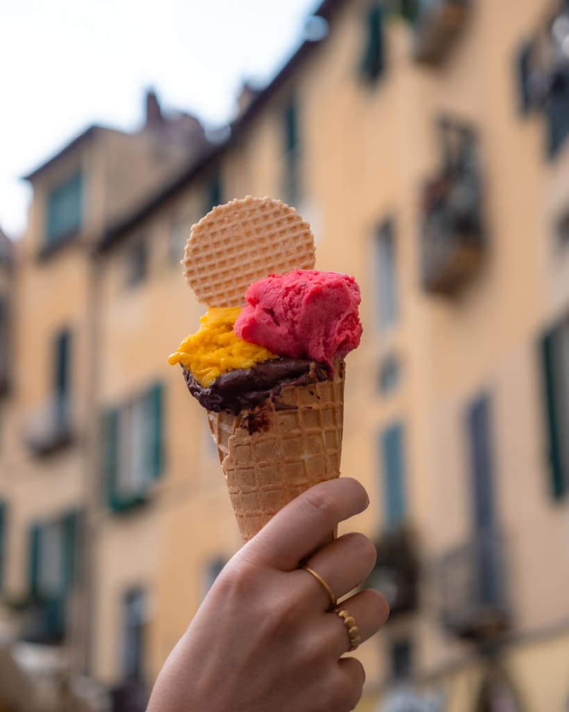 Gelato in Lucca, Italy