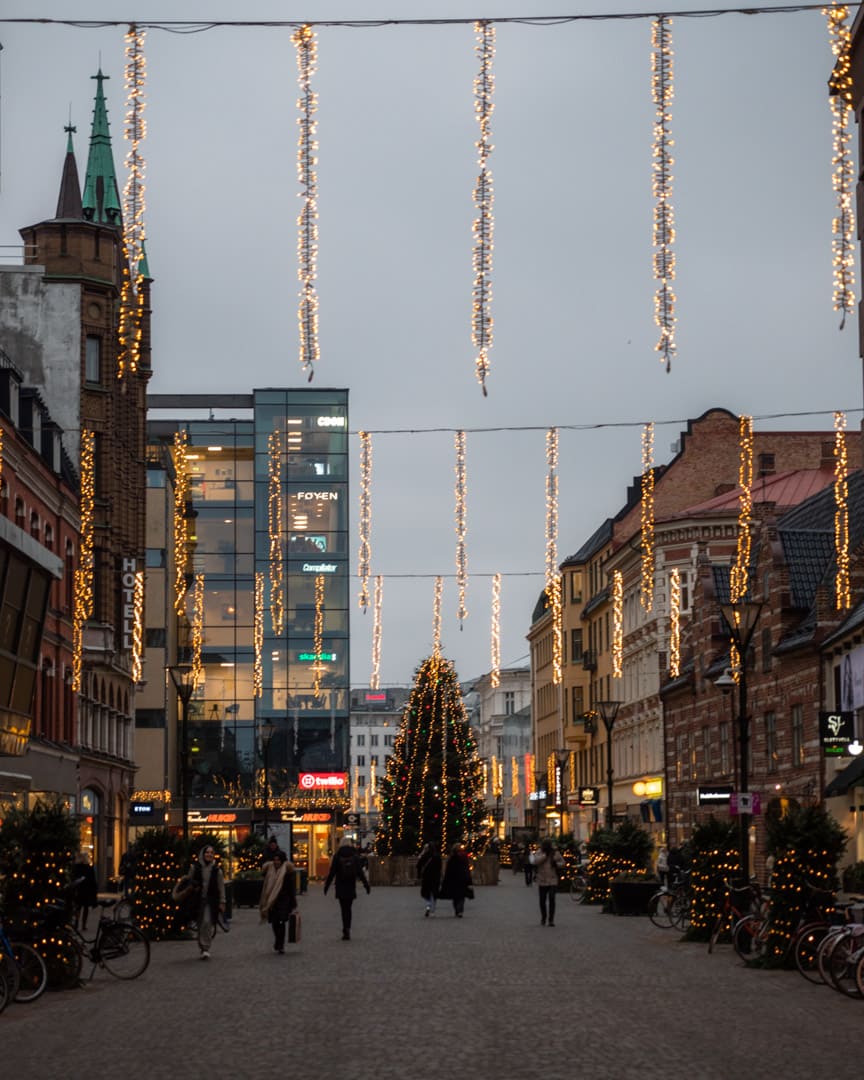 Christmas decorations in Malmö