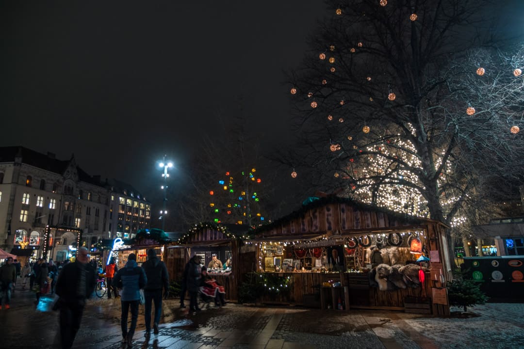 The Christmas market at Gustav Adolfs Torg