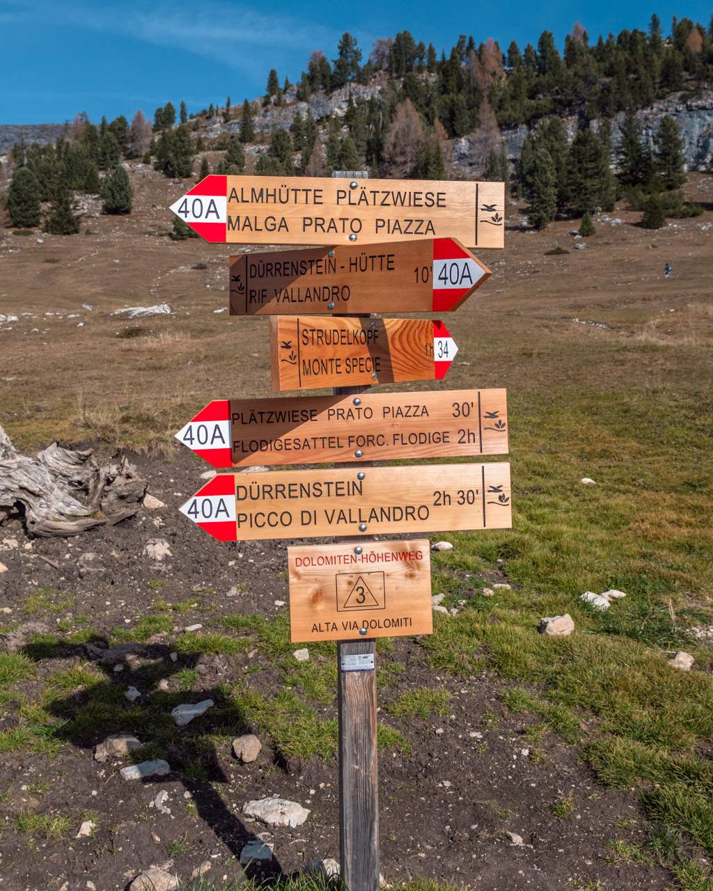 Walking routes on the Prato Piazza plateau