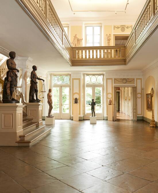 The beautiful interior of Museum Behnhaus Drägerhaus