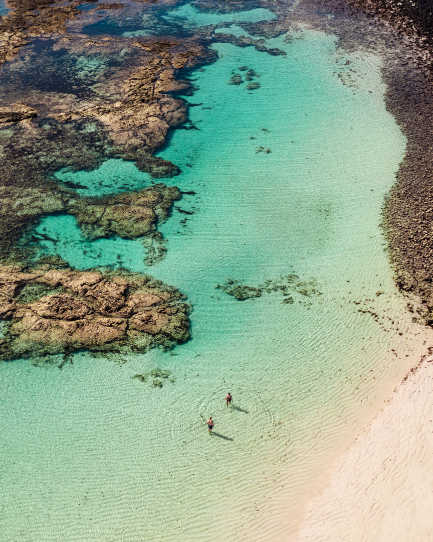 The calm lagoons of El Cotillo