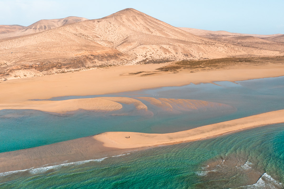 Sotavento's lagoons from the drone