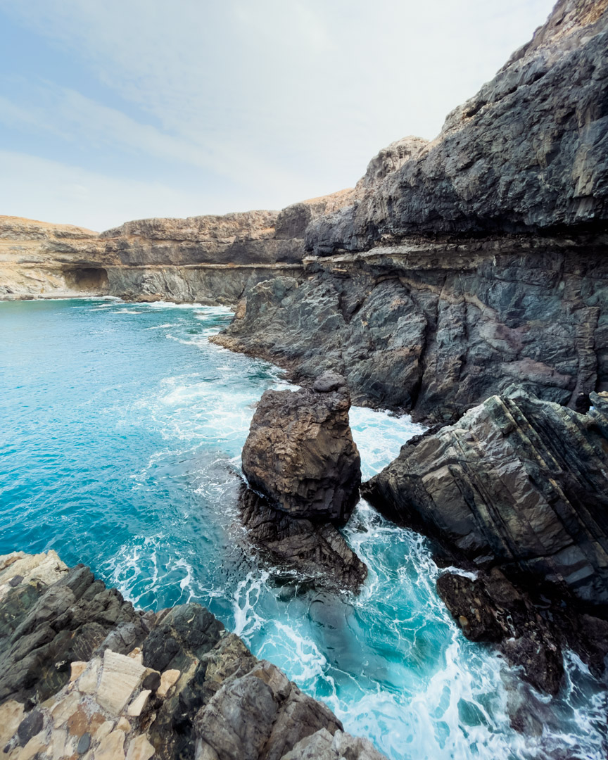 Ajuy Caves coastline