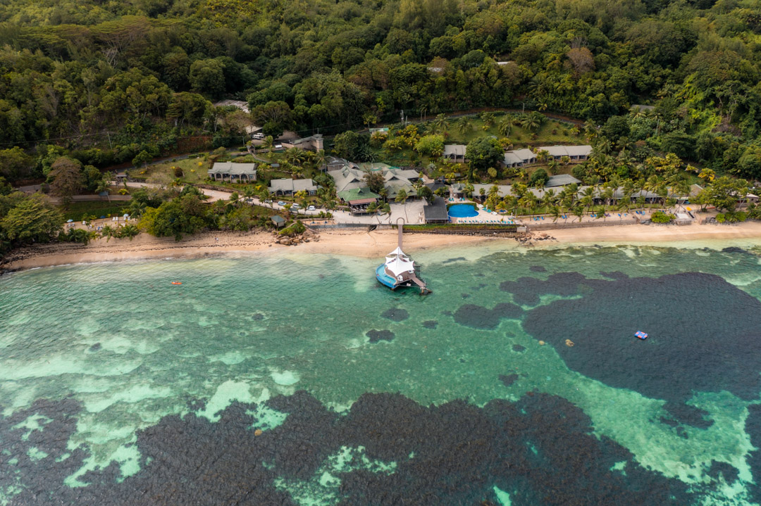 Coco de Mer drone view