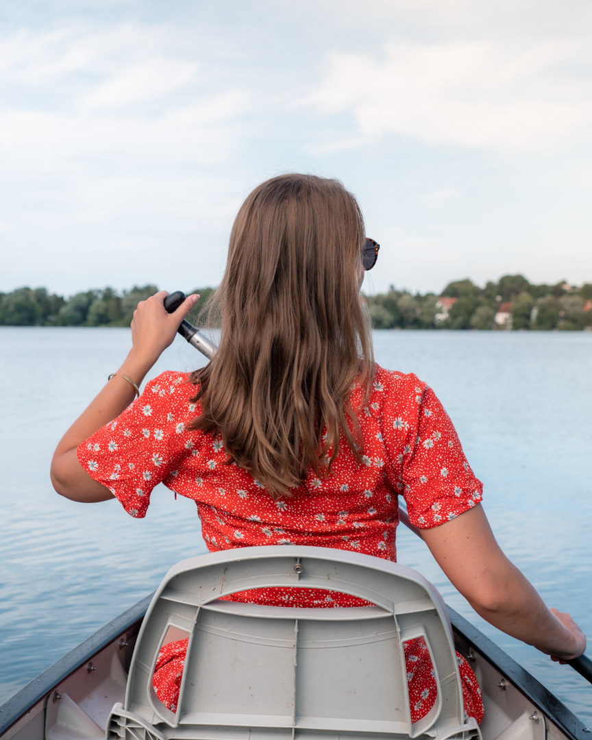 Plön canoe sailing