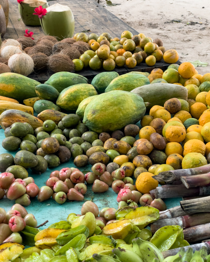 Fresh fruit in Seychelles