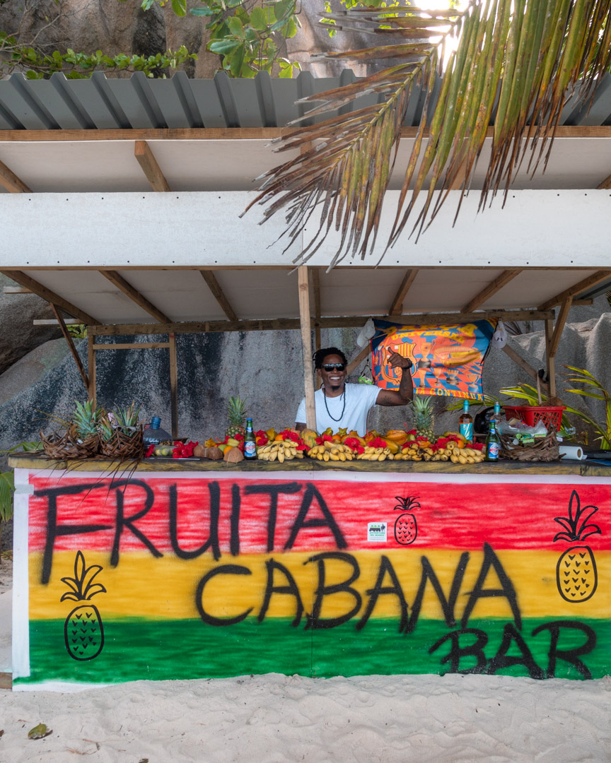 Fruita Cabana Bar on La Digue