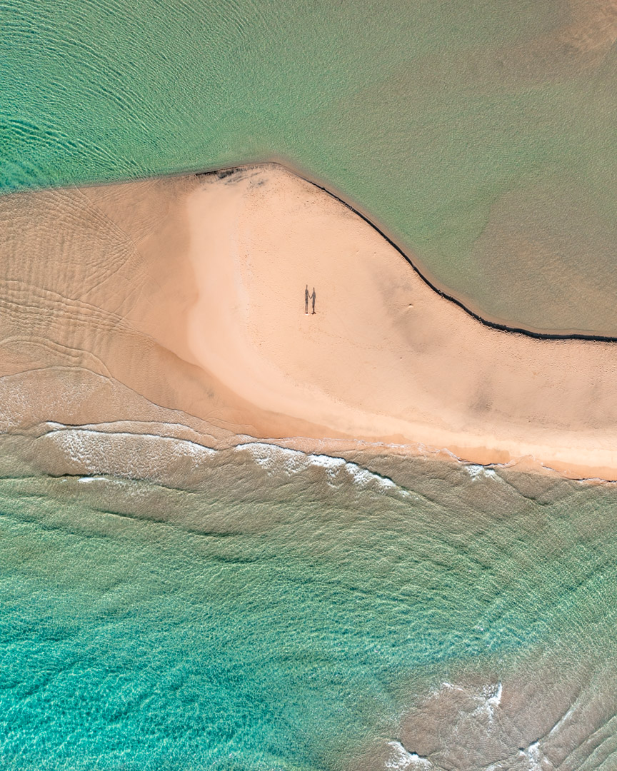 Sotavento Beach drone photo