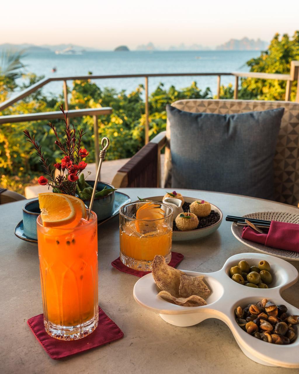 Drinks and snacks at Z Bar