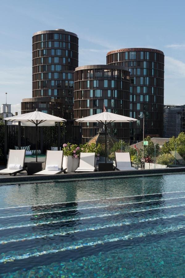 The pool at Nimb Hotel in Vesterbro, Copenhagen