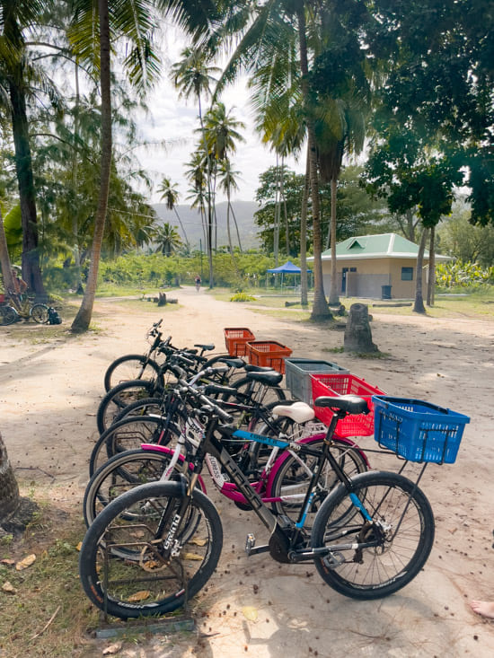Bicycles at Anse Source d'Argent