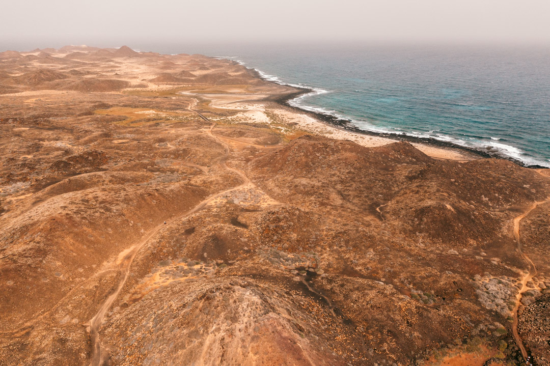 The landscape on Lobos Island