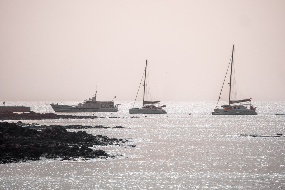 Boats at Lobos Island