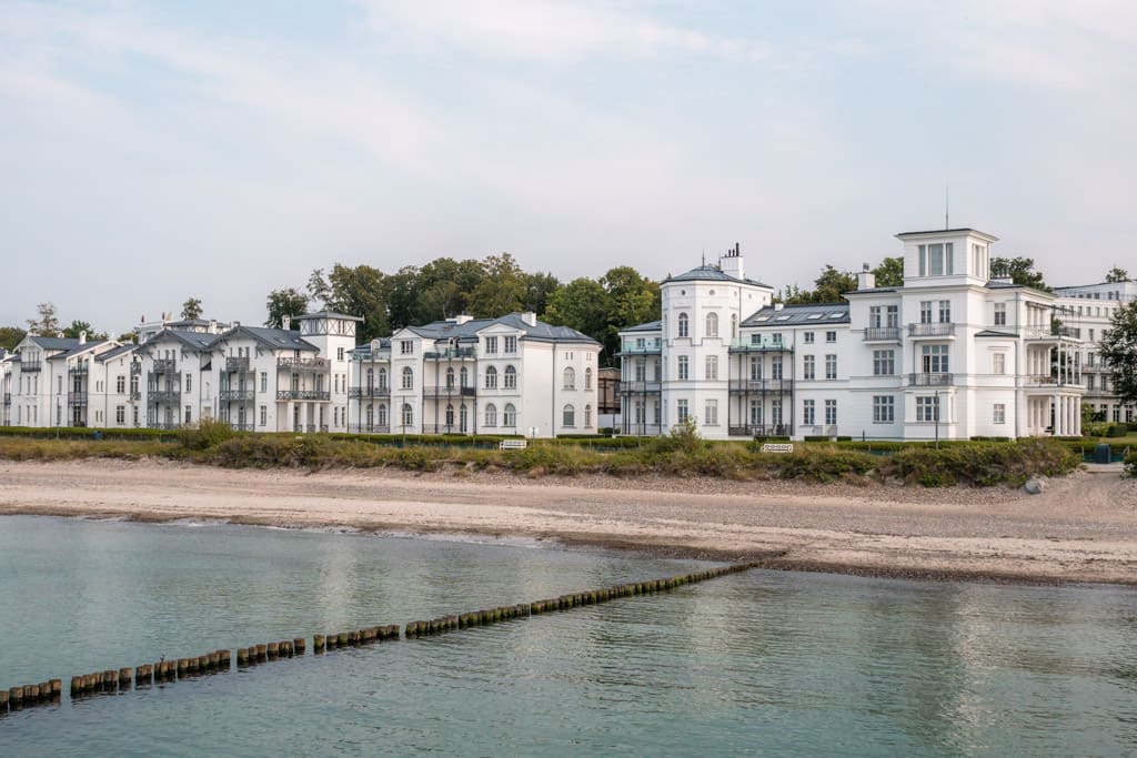 The coast at Heiligendamm in Northern Germany with Grand Hotel Heiligendamm