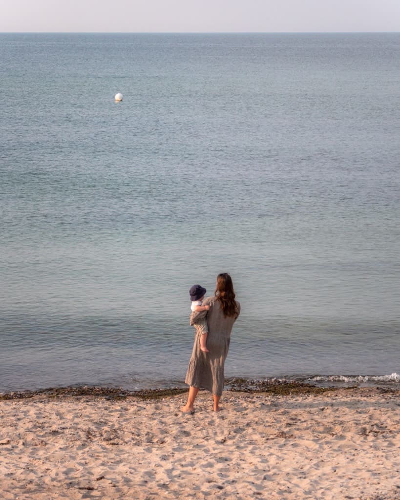 Victoria and Adrian by the ocean in Heiligendamm