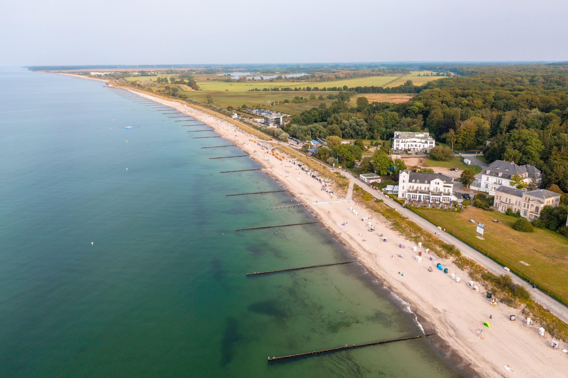 Heiligendamm Beach from the drone