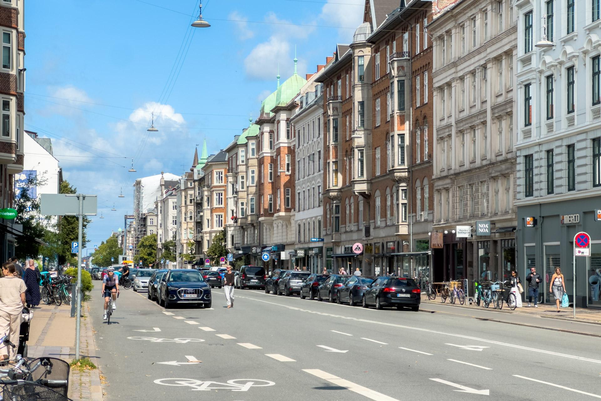Østerbrogade in Copenhagen