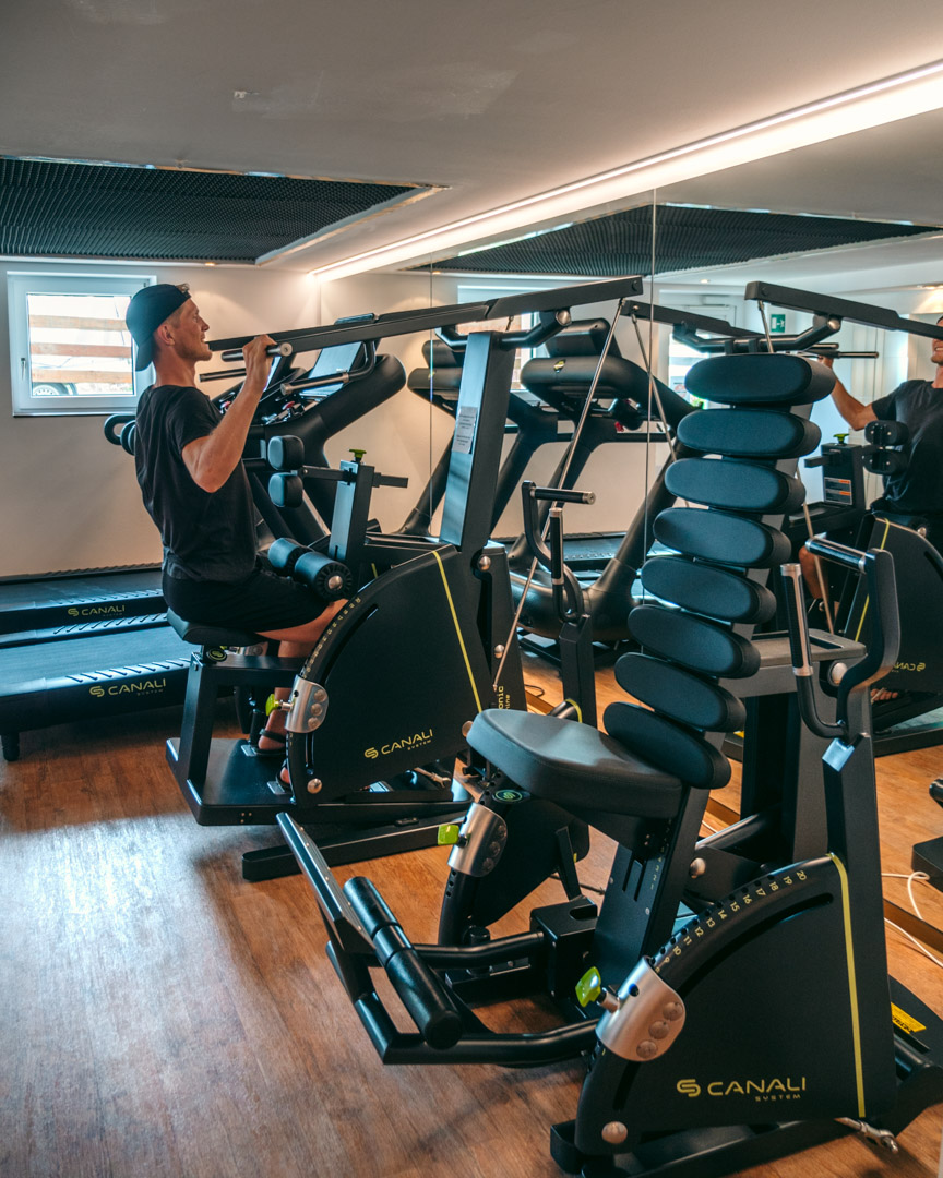 The Canali gym at Paradiso Pure.Living