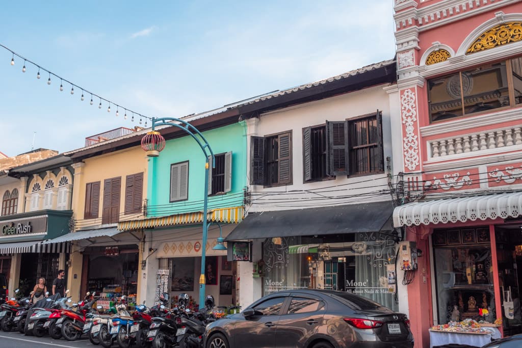 Phangnga Road in Phuket Old Town