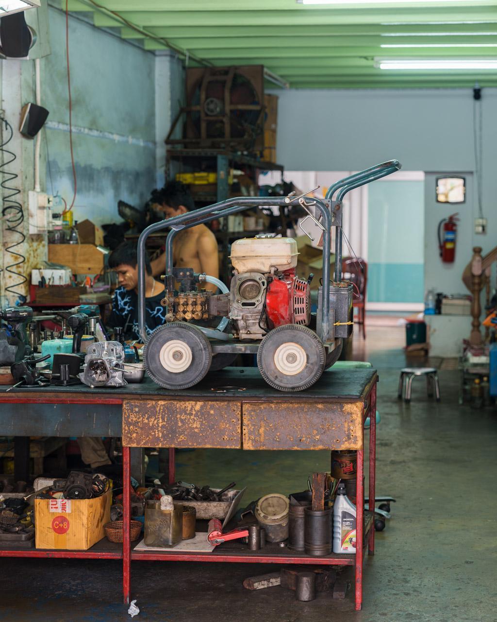 Rustic mechanic’s shop