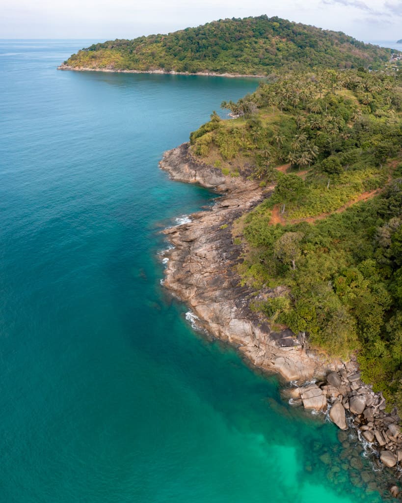 Phuket drone image near Freedom Beach