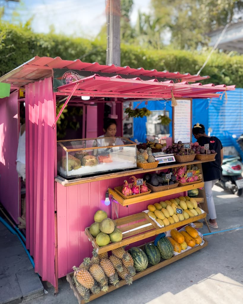 Fruit/juice stall in Surin