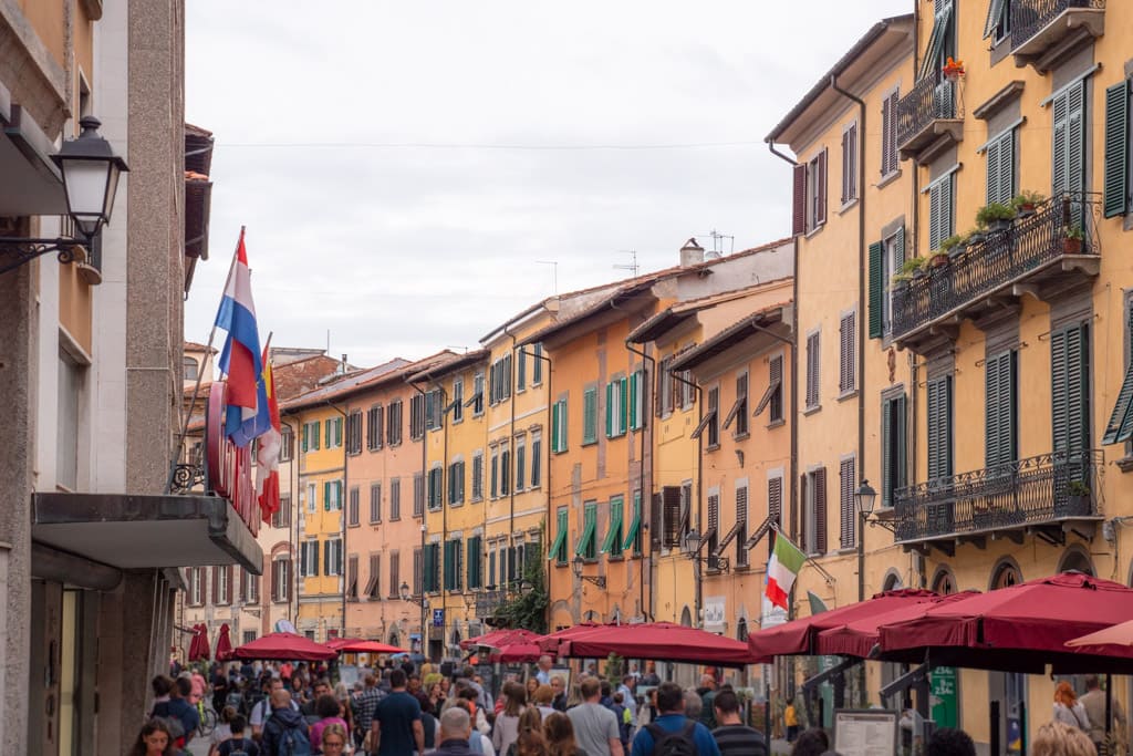 Walking street in Pisa