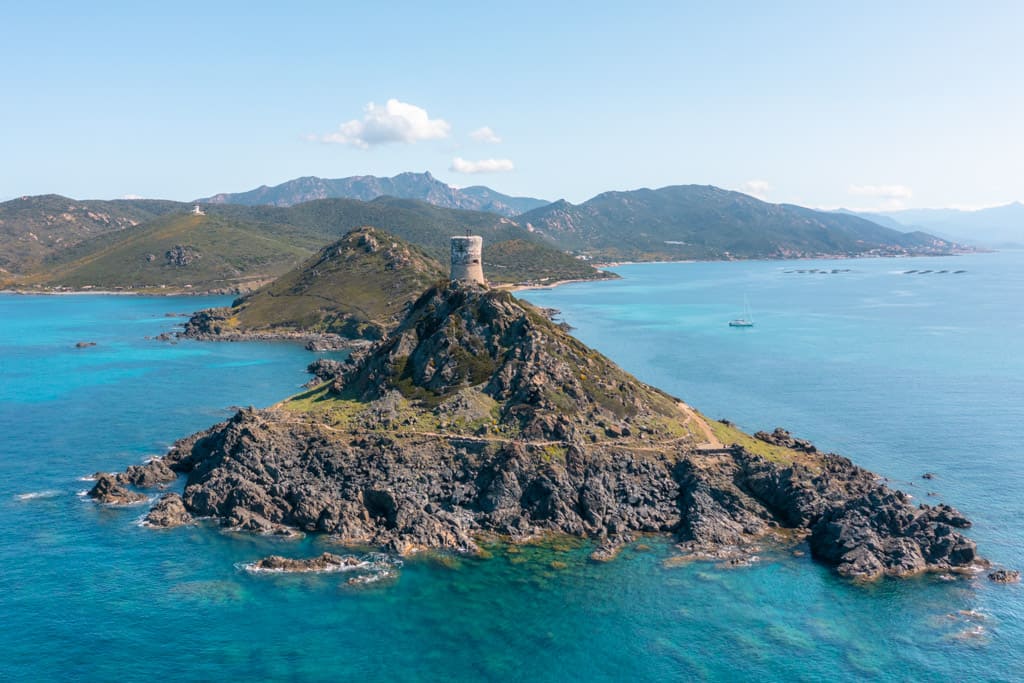 Pointe de la Parata seen from our drone.