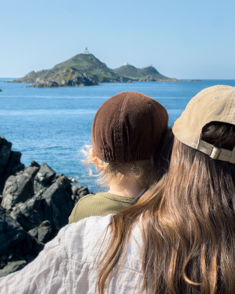 Victoria and Adrian enjoying the view of Iles Sanguinaires