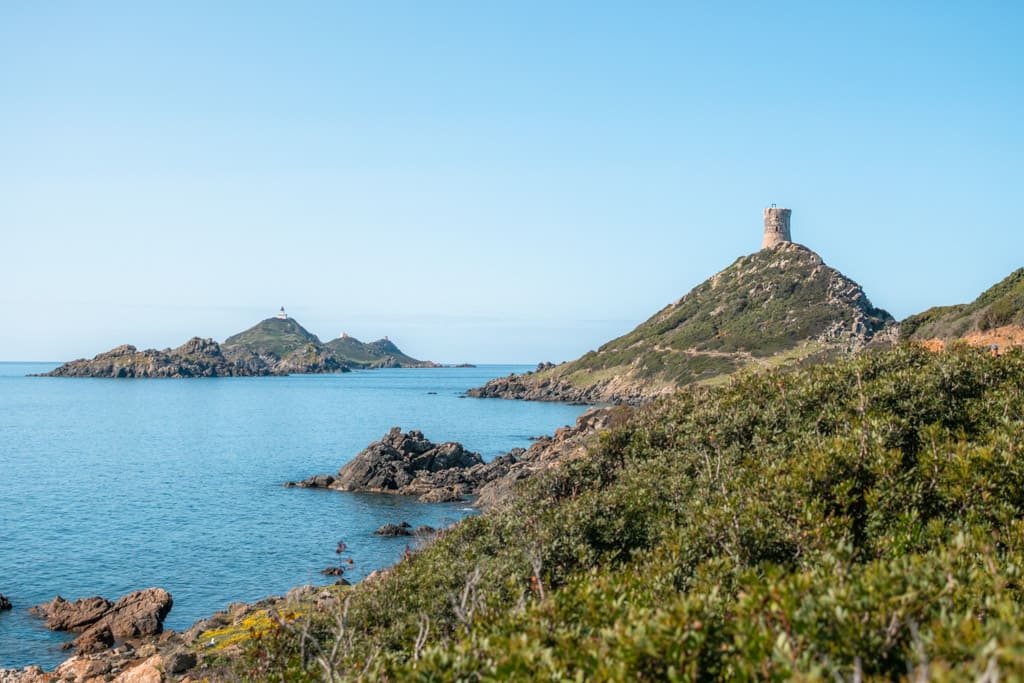 Coast with Parata Tower and Iles Sanguinaires