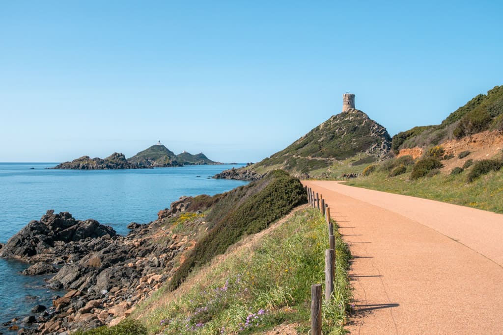 Coast with Parata Tower and Iles Sanguinaires