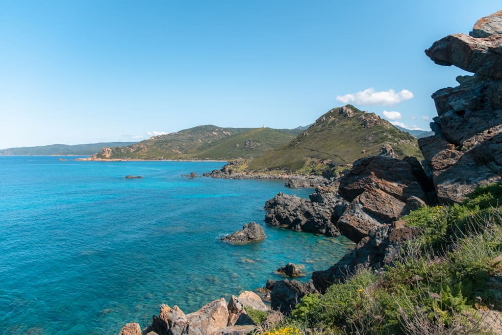 Views along the trail at Pointe de la Parata