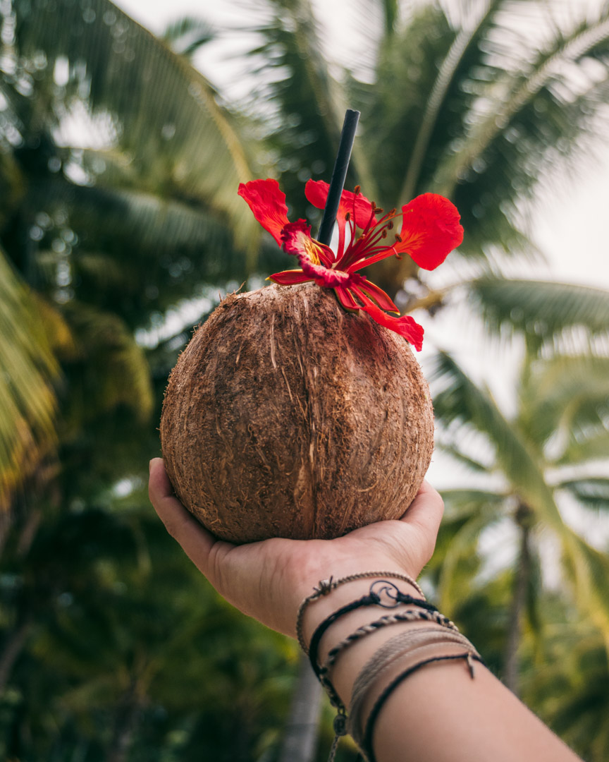 Fresh young coconut