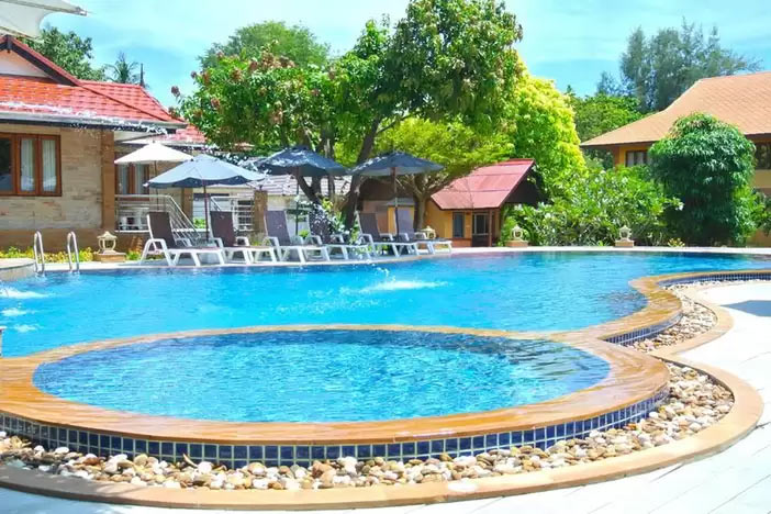 P.S. Thana Resort's pool area on Koh Samui