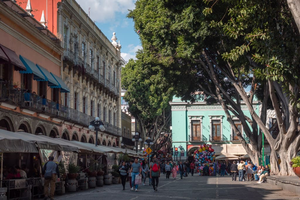 Life at the Zócalo in Puebla